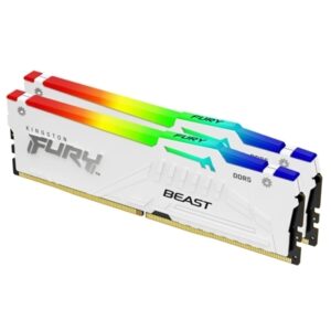 DDR5 32GB(2X16GB) 6000MHZ KF560C36BWEAK2-32 KINGSTON FURY BEAST WHITE RGB EXPO CL36