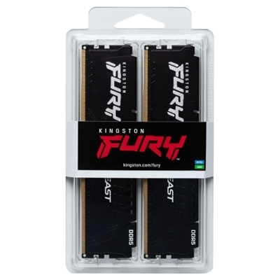 DDR5 32GB(2X16GB) 6000MT/S KF560C30BBK2-32 FURY BEAST BLACK XMP CL30