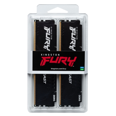 DDR5 32GB(2X16GB) 6800MT/S KF568C34BBK2-32 FURY BEAST BLACK XMP CL34