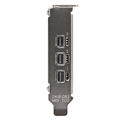 SVGA PNY VCNT400-4GB-SB NVIDIA QUADRO T400 LOW PROFILE 4GBDDR6 128BIT PCIE3.0X16 3X MDP1.4 VERSIONE OEM