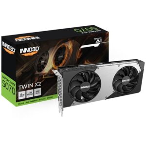 SVGA INNO3D GEFORCE RTX 5070 TWIN X2 NVIDIA 12GBDDR7 192BIT 2512MHZ-BOOST PCIE5.0 HDMI 3XDP 2SLOT N50702-12D7-195064N
