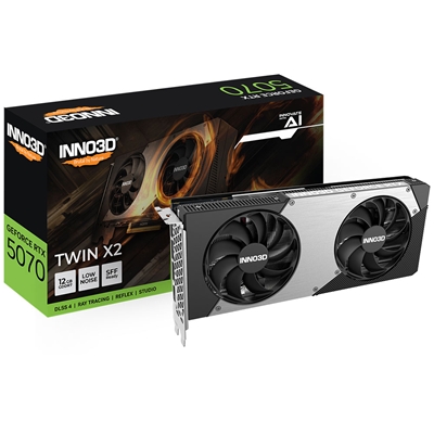 SVGA INNO3D GEFORCE RTX 5070 TWIN X2 NVIDIA 12GBDDR7 192BIT 2512MHZ-BOOST PCIE5.0 HDMI 3XDP 2SLOT N50702-12D7-195064N