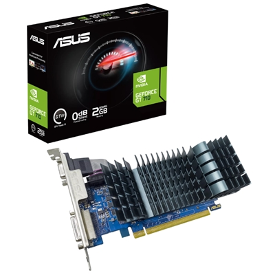 SVGA ASUS GT710-SL-2GD5-BRK-EVO GT710 NVIDIA 2GDDR5 64BIT PCIE2.0 954MHZ DVI-D D-SUB HDMI HDCP 3840X2160 2SLOT 90YV0A FINO:30/06