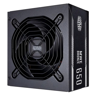 ALIMENTATORE ATX 650W COOLER MASTER MWE650 V3 BRONZE MPE-6501-ACABW-3BEU 650WATT FAN120MM NON MODULARE FINO:30/06
