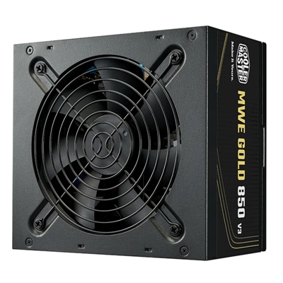 ALIMENTATORE ATX 850W COOLER MASTER MWE GOLD V3 MPE-8506-ACAG-BEU PFC-ATTIVO 80+ 240VAC NON MODULARE FAN120MM 140X150X86MM