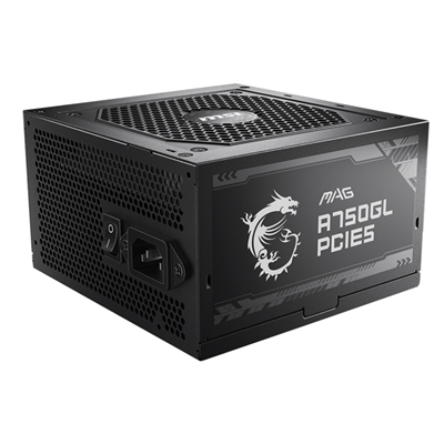ALIMENTATORE ATX 750WATT MSI MAG A750GL PCIE5 80+GOLD MODULARE FAN120MM ACTIVE PFC FINO:15/06