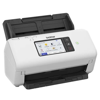 SCANNER BROTHER ADS-4700W DOCUMENTALE (DUAL CIS) A4 CARIC DALL'ALTO 40PPM/80IPM 600X600DPI ADF80FG USB LAN WIFI TOUCH FINO:29/09