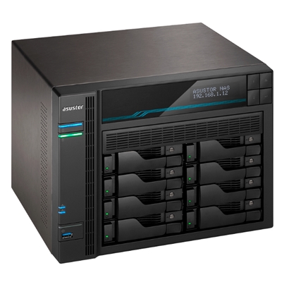 NAS ASUSTOR AS6508T X 8SLOT 3.5/2.5NO HD QC 2.1GHZ-8GB DDR4 -2P 2.5GBE 2P 10G-2P USB3.2-2 X M.2 NVME/SATA-GAR.3Y FINO:31/07