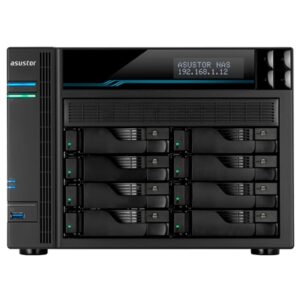 NAS ASUSTOR AS6508T X 8SLOT 3.5/2.5NO HD QC 2.1GHZ-8GB DDR4 -2P 2.5GBE 2P 10G-2P USB3.2-2 X M.2 NVME/SATA-GAR.3Y FINO:31/07
