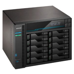 NAS ASUSTOR AS6510T X 10SLOT 3.5/2.5-NO HD- QC 2.1GHZ-8GB DDR4 -2P 2.5GBE 2P 10G-2P USB3.2-2 X M.2 NVME/SATA-GAR.3Y