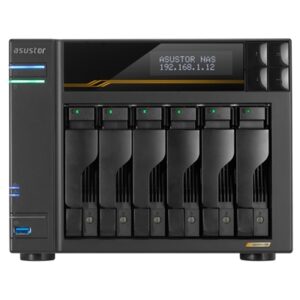 NAS ASUSTOR AS6806T X 6SLOT 3.5/2.5-NO HD- QC 2
