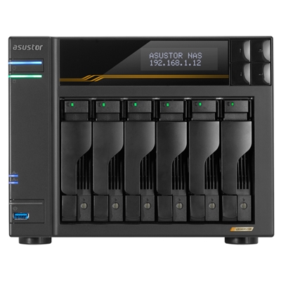 NAS ASUSTOR AS6806T X 6SLOT 3.5/2.5-NO HD- QC 2