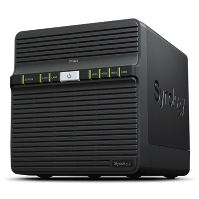 NAS SYNOLOGY DS423 X 4HD SATA2-SENZA DISCHI-CPU QUAD-CORE REALTEK RTD-DDR4 2GB-2P GIGA-