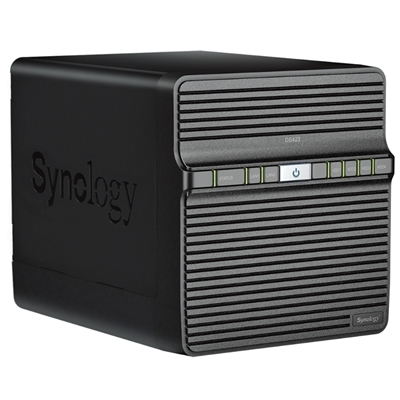 NAS SYNOLOGY DS423 X 4HD SATA2-SENZA DISCHI-CPU QUAD-CORE REALTEK RTD-DDR4 2GB-2P GIGA-