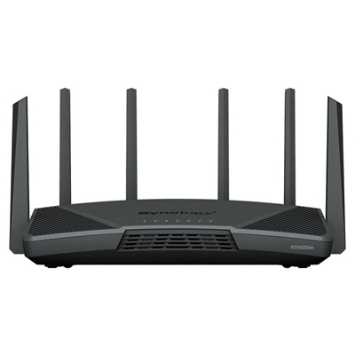 WIRELESS ROUTER SYNOLOGY RT6600AXTRI-BAND WI-FI 6 2.4 GHZ/5 GHZ/5 GHZ 1P WAN 1P GBE 1P 2.5GB