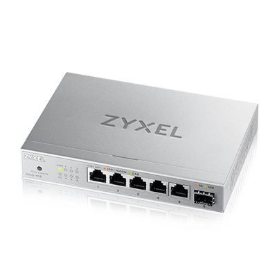 SWITCH 5P 2.5GBE ZYXEL XMG-105-ZZ0101FUNMANAGED 1P 10GBE SFP+ DESKTOP