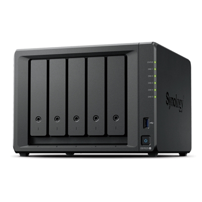 NAS SYNOLOGY DS1525+ X 5HD 3.5/2.5SATA/SSD-NO HD-AMD RYZEN V1500B-8GB DDR4 ECC SODIMM-2P LAN RJ-45 2.5GBE 2P USB3.2 GEN
