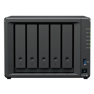 NAS SYNOLOGY DS1525+ X 5HD 3.5/2.5SATA/SSD-NO HD-AMD RYZEN V1500B-8GB DDR4 ECC SODIMM-2P LAN RJ-45 2.5GBE 2P USB3.2 GEN