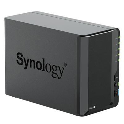 NAS SYNOLOGY DS225+ X 2HD 3.5/2.5 SATA2/3 - NO HD - CELERON J4125 -2GB DDR4-1P LAN RJ45 1GBE 1P LAN RJ45 2.5GBE-2P