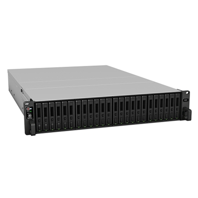 NAS FLASH STATION SYNOLOGY FS6400 X24HD/SSD 2.5 SATA-NO HD-RACK 2U -XEON 4110-DDR4 32GB ECC-RDIMM -