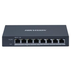 SWITCH 8P LAN GIGABIT HIKVISION DS-3E0508P-O4P POE + 4P RJ45 - CASE METALLICO FINO:30/06