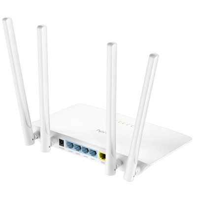 WIRELESS ROUTER AC1200 DUAL BAND CUDY WR1200 300MBPS X2.4GHZ-867MBPS X 5GHZ- 802.11AC/A/B/G/N -5P 10/100 4 ANT.FISSE