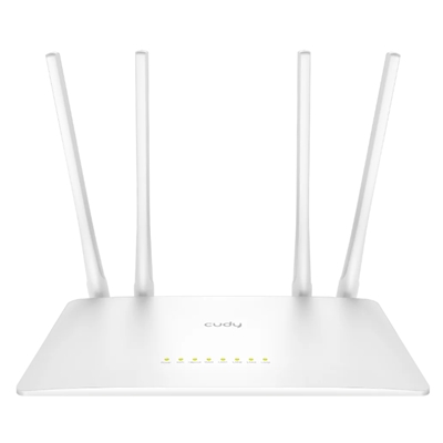 WIRELESS ROUTER AC1200 DUAL BAND CUDY WR1200 300MBPS X2.4GHZ-867MBPS X 5GHZ- 802.11AC/A/B/G/N -5P 10/100 4 ANT.FISSE
