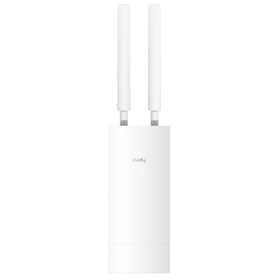 WIRELESS ROUTER N300 4G LTE CUDY LT400 OUTDOOR CAT4 300MBPS LIGHTNING PROT IP65 WATERPR 1P 100M RJ45 2 ANT.4G ADAT.POE INCL.