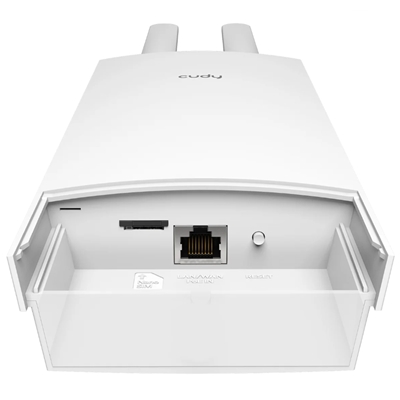 WIRELESS ROUTER N300 4G LTE CUDY LT400 OUTDOOR CAT4 300MBPS LIGHTNING PROT IP65 WATERPR 1P 100M RJ45 2 ANT.4G ADAT.POE INCL.