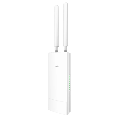 WIRELESS ROUTER N300 4G LTE CUDY LT400 OUTDOOR CAT4 300MBPS LIGHTNING PROT IP65 WATERPR 1P 100M RJ45 2 ANT.4G ADAT.POE INCL.