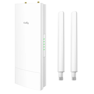 WIRELESS AC1200 ACCESS POINT DUALBAND CUDY AP1200 OUTDOOR 1P 100MBPS RJ45 -24V PASSIVE POE-IP65 -2 ANTENNE