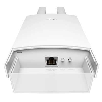 WIRELESS AC1200 ACCESS POINT DUALBAND CUDY AP1200 OUTDOOR 1P 100MBPS RJ45 -24V PASSIVE POE-IP65 -2 ANTENNE