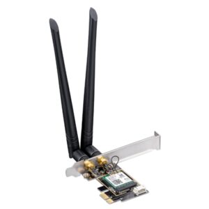 WIRELESS ADATTATORE PCI EXPRESS AX3000 WI-FI6 CUDY WE3000 BLUETOOTH 5.0 - 574MBPS A 2.4GHZ + 2402MBPS A 5GHZ - 2 ANT.