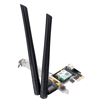 WIRELESS ADATTATORE PCI EXPRESS AX3000 WI-FI6 CUDY WE3000 BLUETOOTH 5.0 - 574MBPS A 2.4GHZ + 2402MBPS A 5GHZ - 2 ANT.