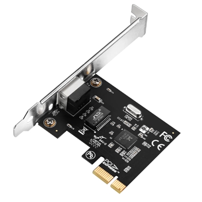 SCHEDA DI RETEPCI EXPRESS GIGABIT CUDY PE10 PORTA RJ45 -CHIPSET REALTEK