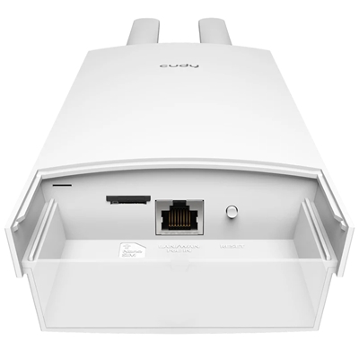 WIRELESS ROUTER AC1200 4GLTE CUDY LT700 OUTDOOR CAT6 300+867MBPS LIGHTNING PROT IP65 1P 100M RJ45 2 ANT.4G -ADAT.POE INCL.