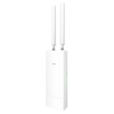 WIRELESS ROUTER AC1200 4GLTE CUDY LT700 OUTDOOR CAT6 300+867MBPS LIGHTNING PROT IP65 1P 100M RJ45 2 ANT.4G -ADAT.POE INCL.