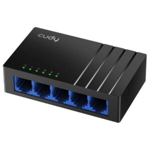 SWITCH 5P LAN GIGABIT CUDY GS105D DESKTOP -PLASTIC CASE