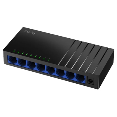 SWITCH 8P LAN GIGABIT CUDY GS108D DESKTOP -PLASTIC CASE