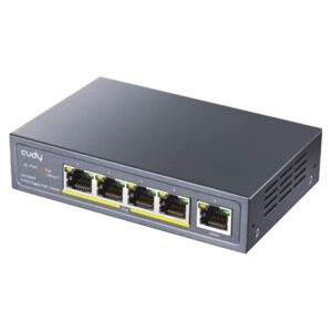 SWITCH 5P LAN 10/100/1000M CUDY GS1005P CON 4P POE+ 60W