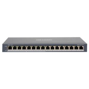 SWITCH 16P GIGABIT HIKVISION DS-3E0516P-O8P GIGABIT POE + 8P RJ45 - 802.3AF/AT -110W FINO:30/06