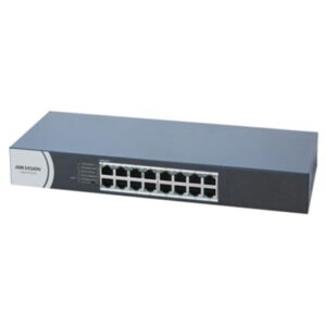 SWITCH 16P GIGABIT RJ45 HIKVISION DS-3E0516R-O UNMANAGED SWITCH - IN ACCIAIO - MONTABILE SU RACK 13 FINO:30/06