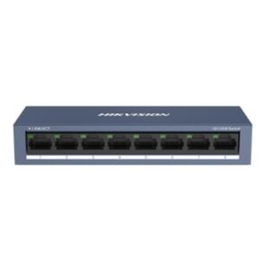 SWITCH 8P LAN 10/100M HIKVISION DS-3E0108-ORJ45UNMANAGED - ACCIAIO FINO:30/06