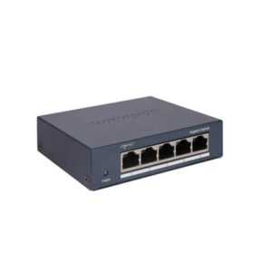 SWITCH 5P LAN GIGABIT HIKVISIONDS-3E0505-O UNMANAGED - CASE ACCIAIO FINO:30/06