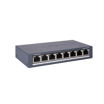 SWITCH 8P LAN GIGABIT HIKVISIONDS-3E0508-O UNMANAGED - CASE ACCIAIO FINO:30/06
