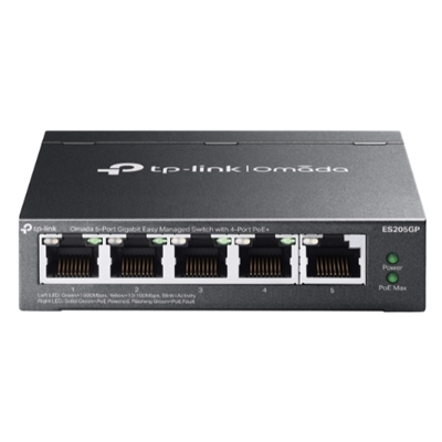 SWITCH 5P LAN GIGABIT POE+ TP-LINK ES205GP EASY MANAGED4P GIGABIT POE(INTEG
