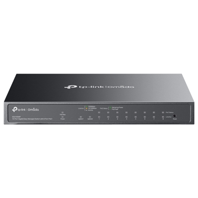 SWITCH 10P LAN GIGABIT POE+ TP-LINK ES210GMP EASY MANAGED 8P GIGABIT POE(INTEG