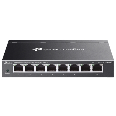 SWITCH 8P LAN GIGABIT TP-LINK ES208G EASY MANAGED- CUST.IN ACCIAIO X DESKTOP (INTEG