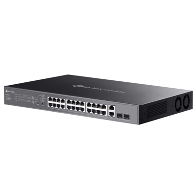SWITCH 28P LAN GIGABIT TP-LINK ES228GMP EASY MANAGED24P POE+ 2P GIGABIT 2P SFP- CUST.IN ACCIAIO - MONT.SU RACK 1U 19