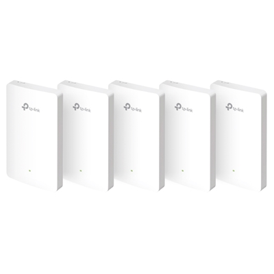 WIRELESS N WALL-PLATE ACCESS POINT AX1800 TP-LINK EAP615-WALL(5-PACK) UPLINK:1P GIGABIT RJ45-DOWNLINK: 3P GIGABIT RJ45-WI-FI6